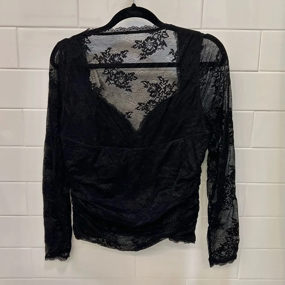 Abercrombie & Fitch Black Lace Top - Picture 5 of 5